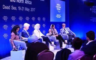 Sheikha Bodour bint Sultan Al Qasimi during WEF sessions in Dead Sea, Jordan