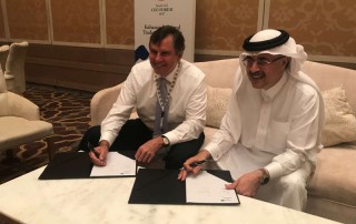 David N. Farr, Emerson’s chairman and chief executive officer and Amin H. Nasser, Saudi Aramco President and CEO